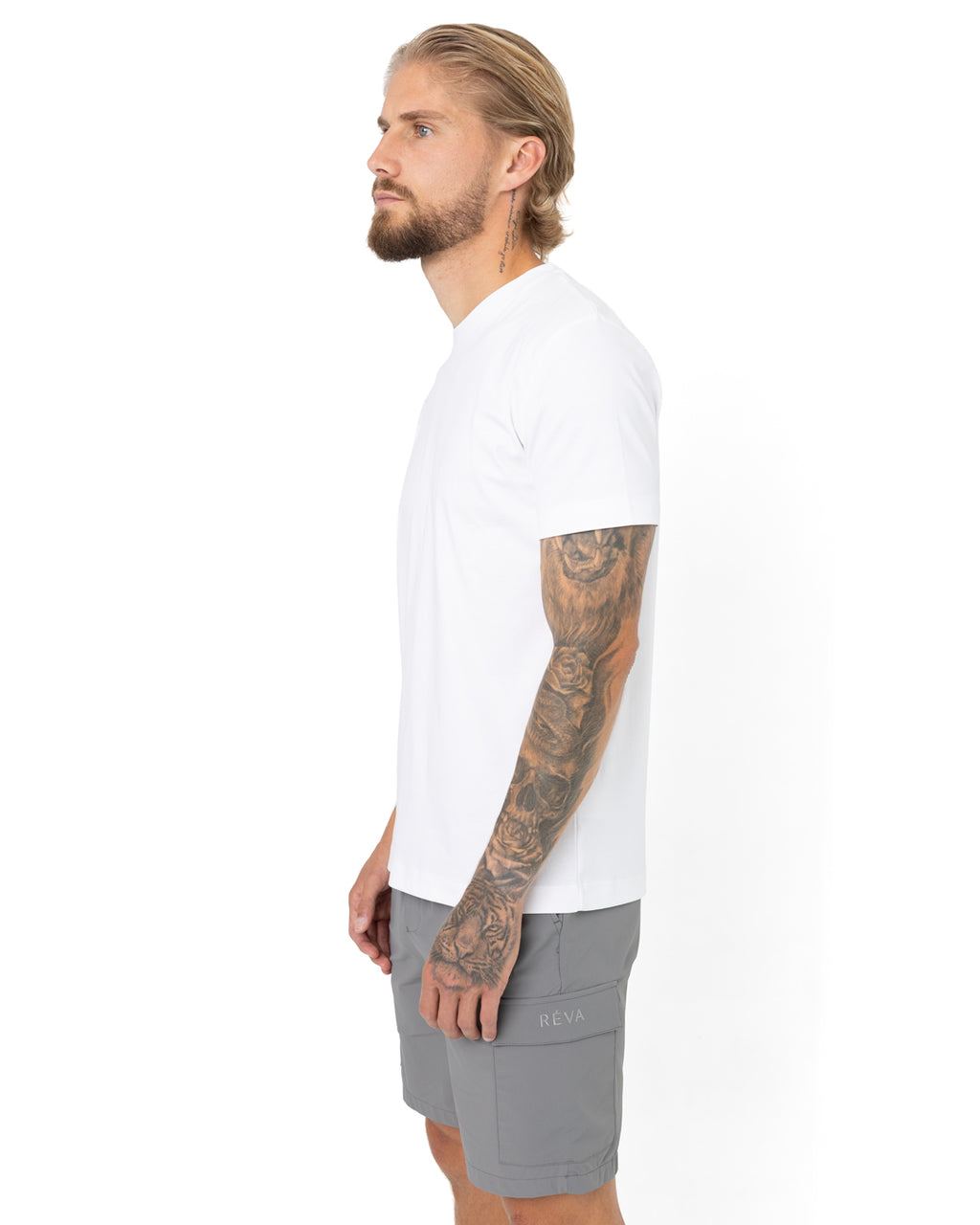 White Mercerised t-shirt
