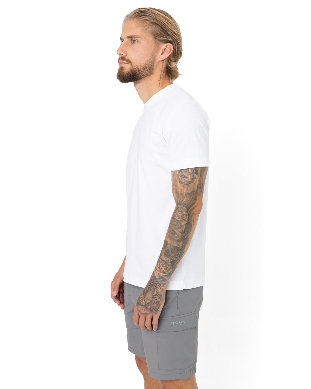 White Mercerised t-shirt
