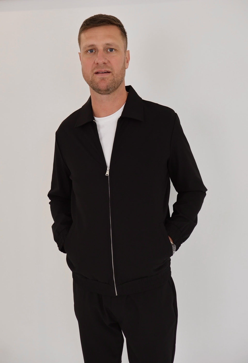 Black Signature Techwear Jacket
