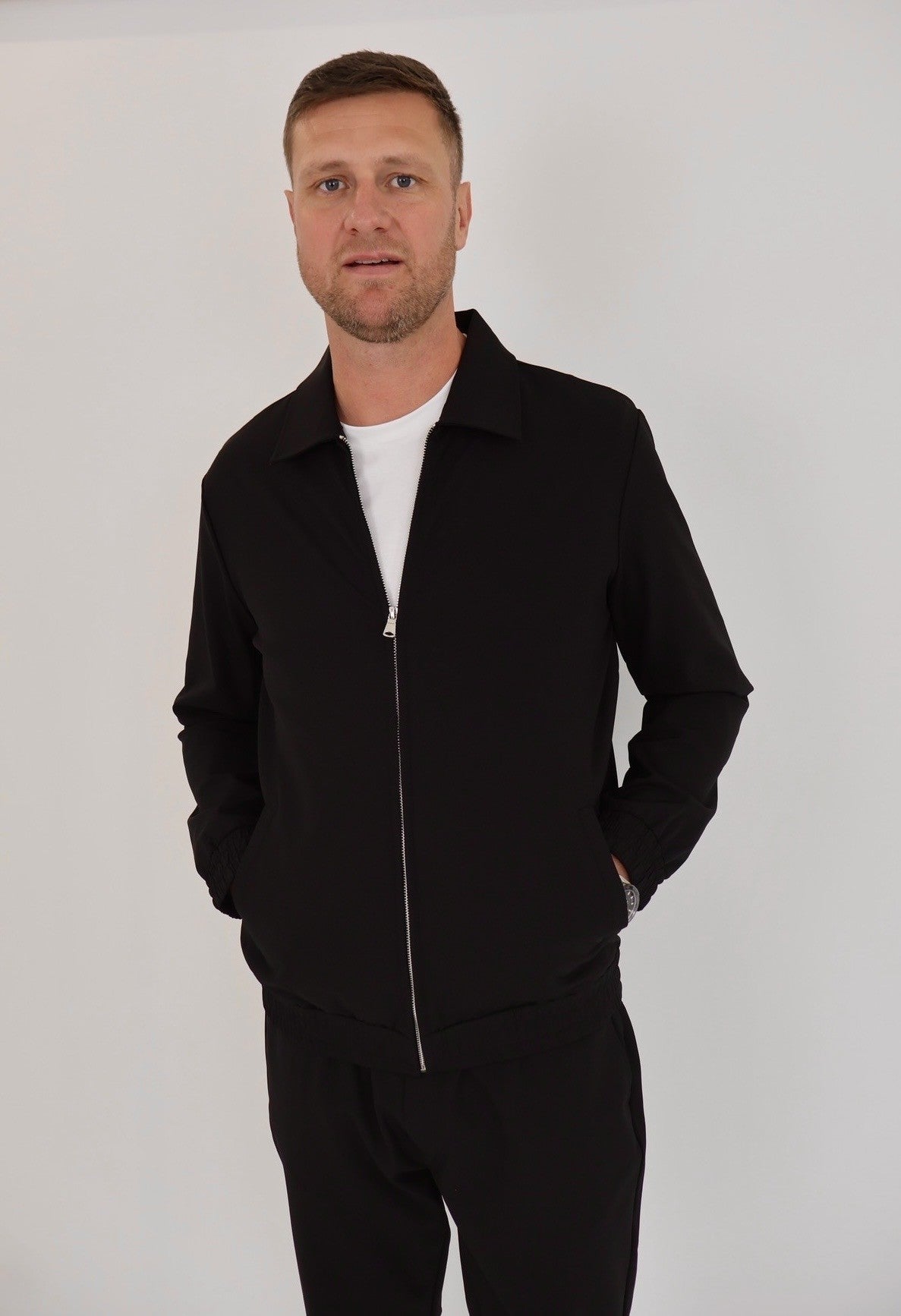 Black Signature Techwear Jacket