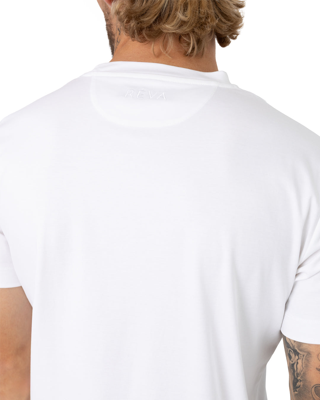 White Mercerised t-shirt