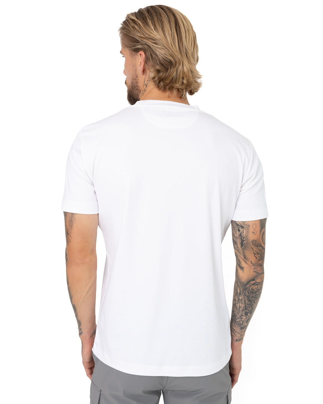 White Mercerised t-shirt