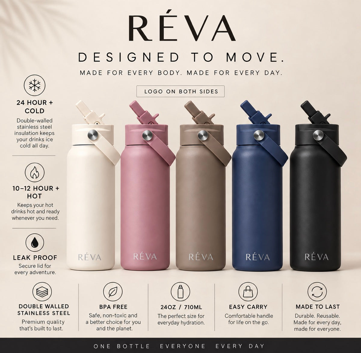 Reva bottle - Brown