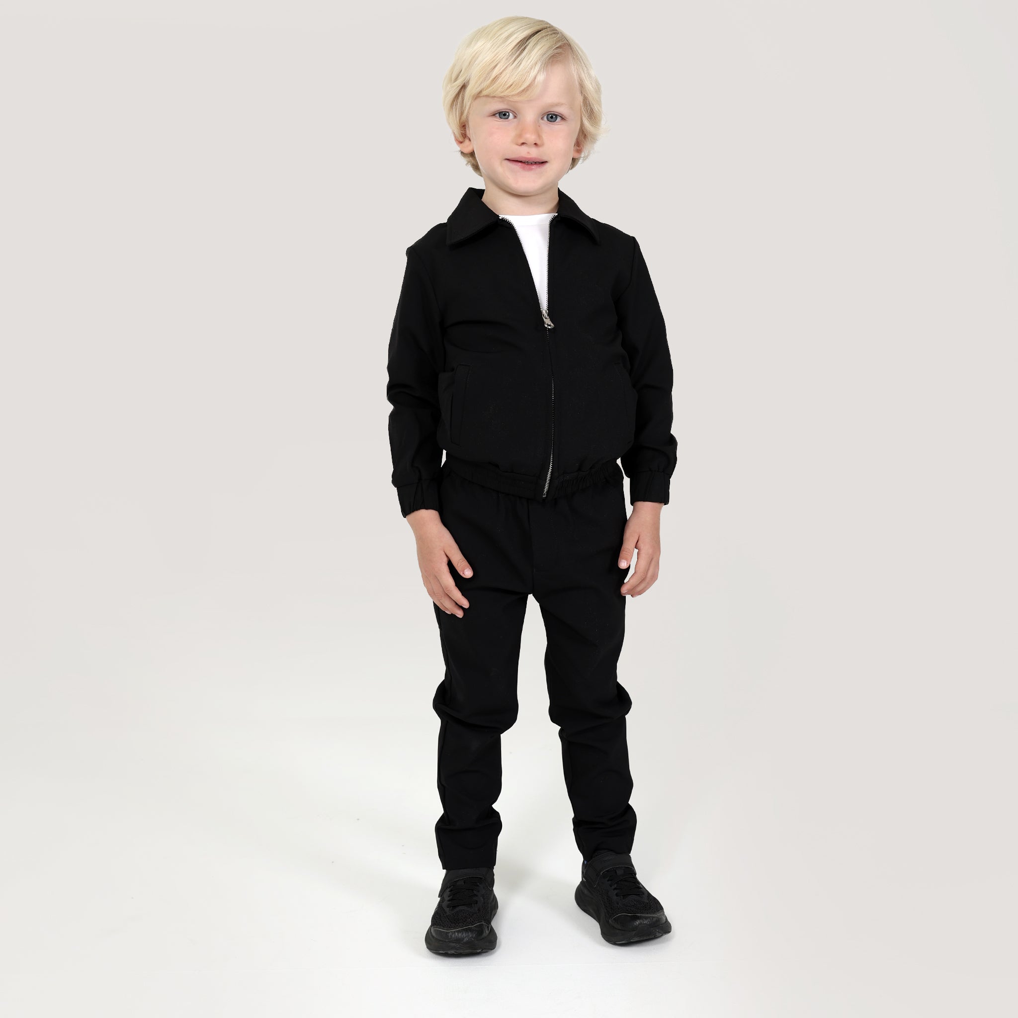 Black Mini Signature Techwear Trousers