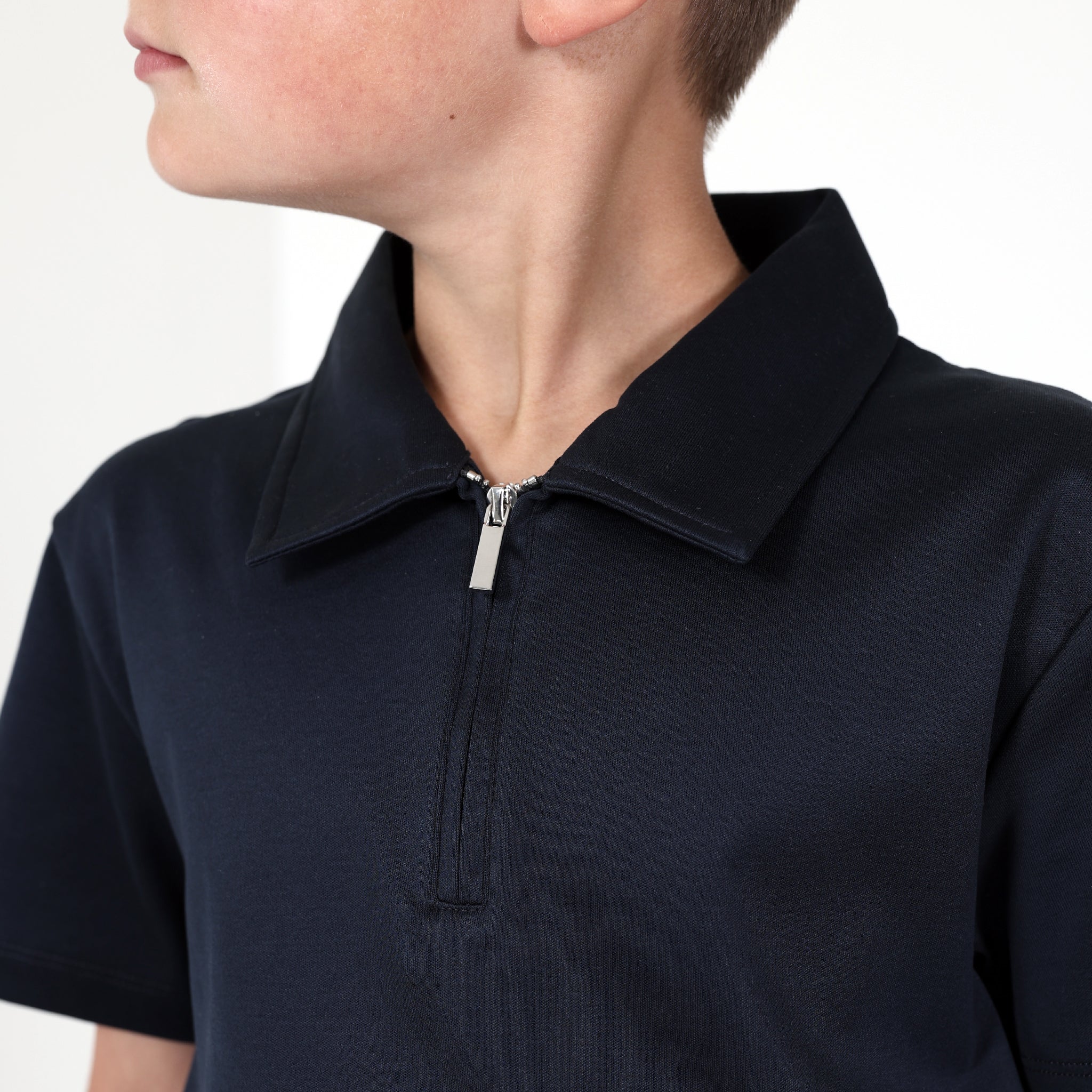 Navy Blue Mini Essential soft touch polo