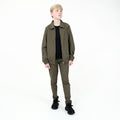 Khaki Mini Techwear Trousers
