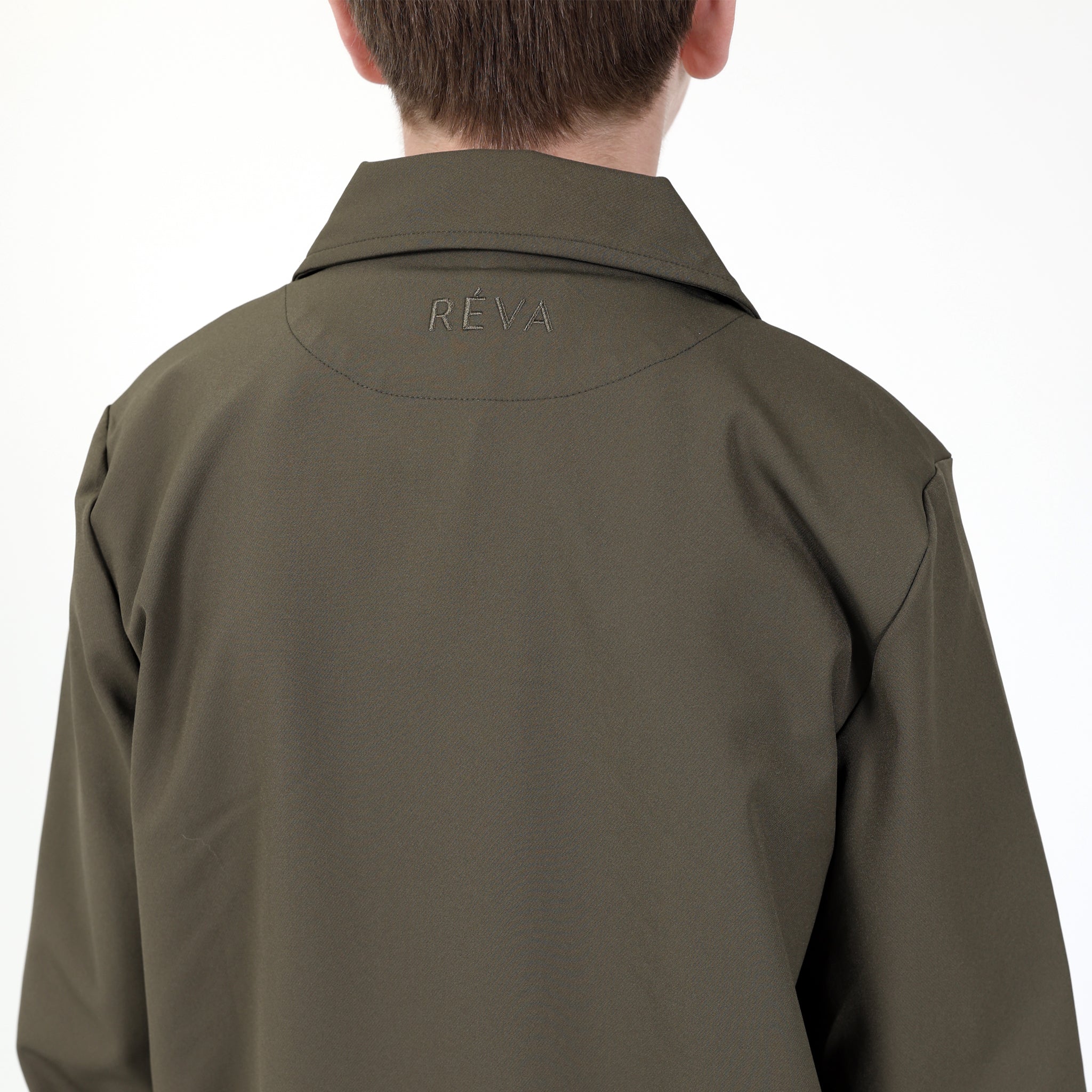 Khaki Mini Signature Techwear Jacket