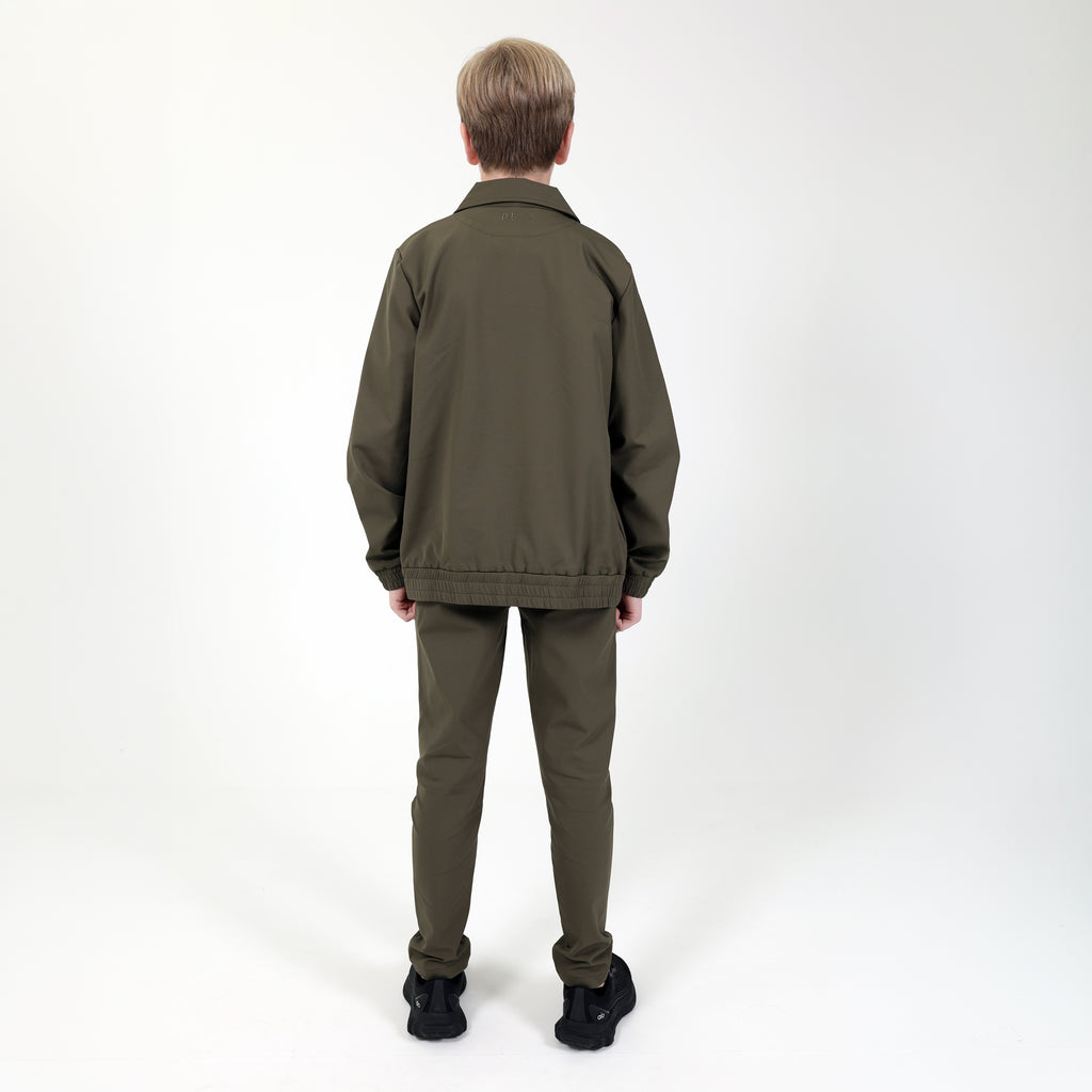 Khaki Mini Techwear Trousers