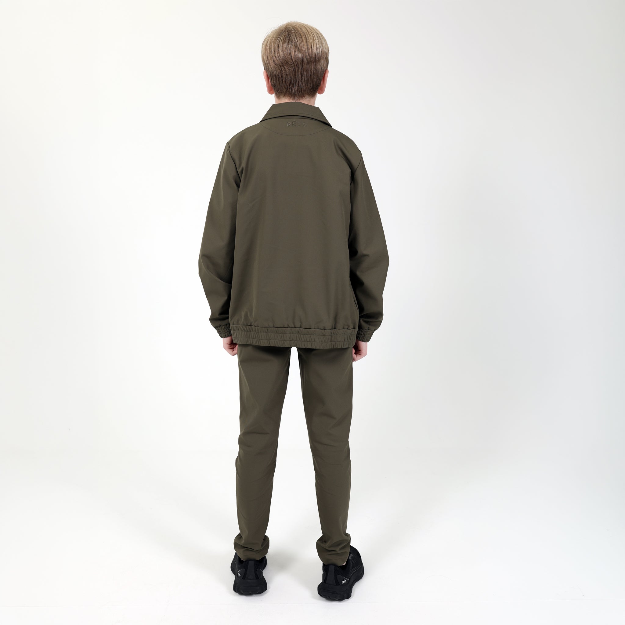 Khaki Mini Techwear Trousers