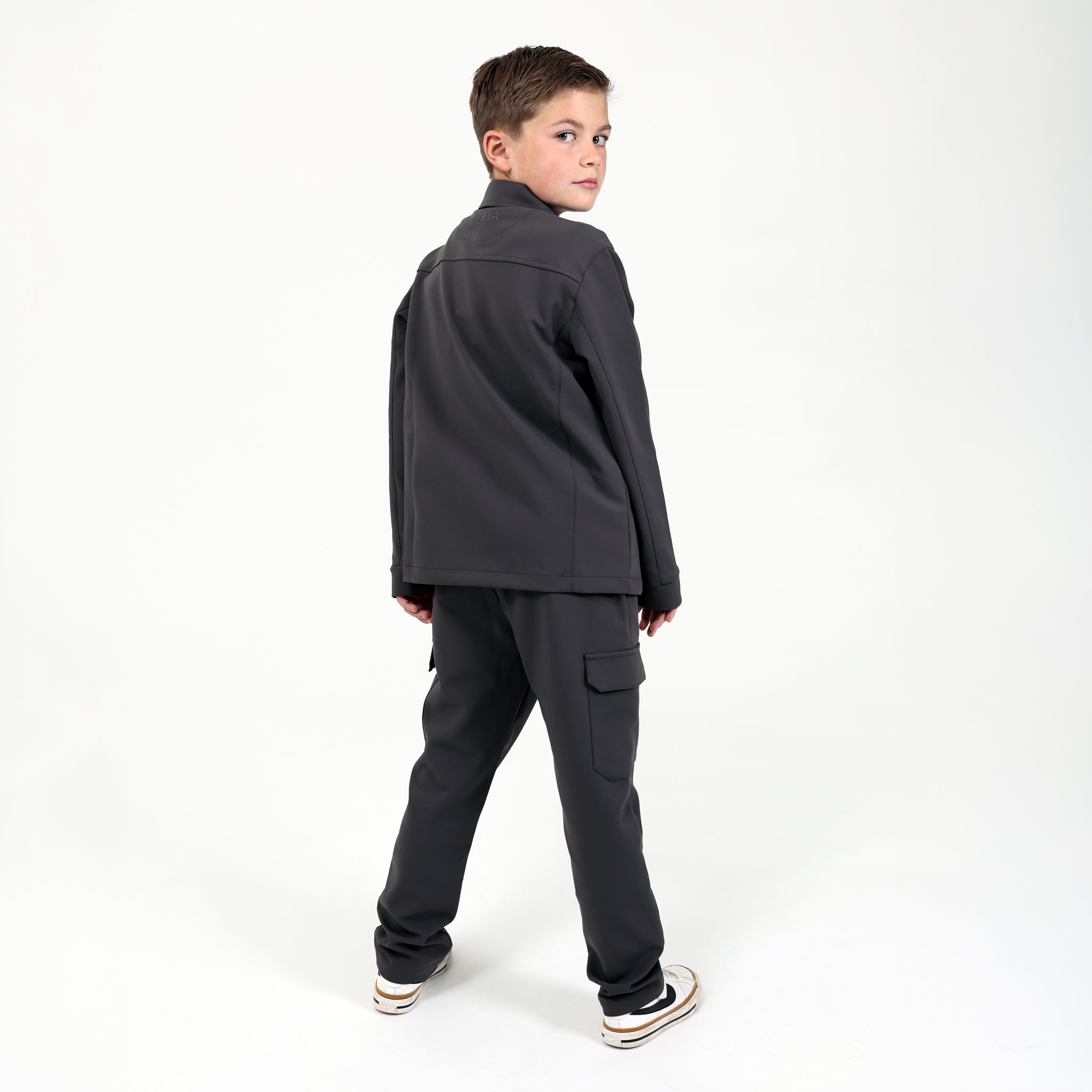 Grey Mini Signature Cargo Trousers