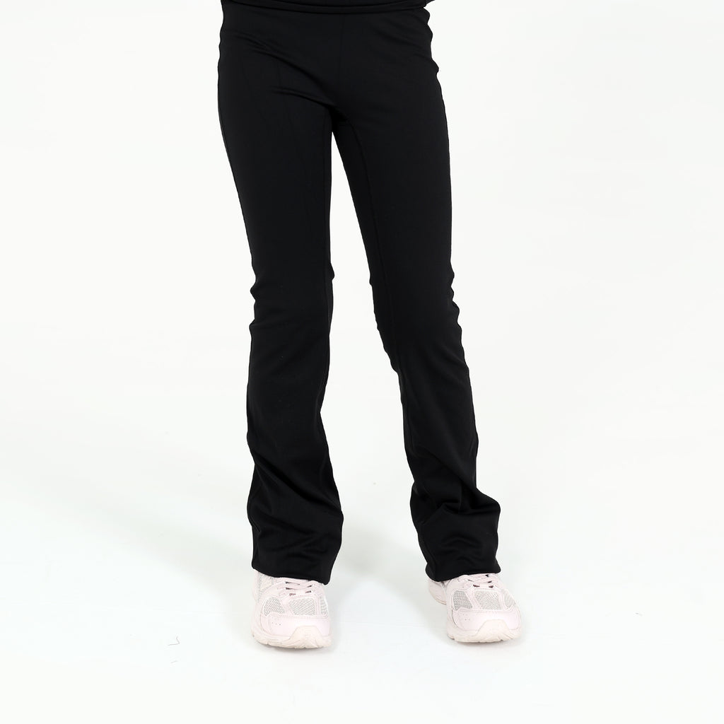 Black Mini Sculpt Flare Trousers