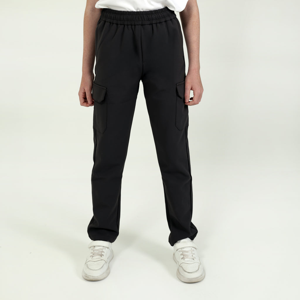 Grey Mini Signature Cargo Trousers
