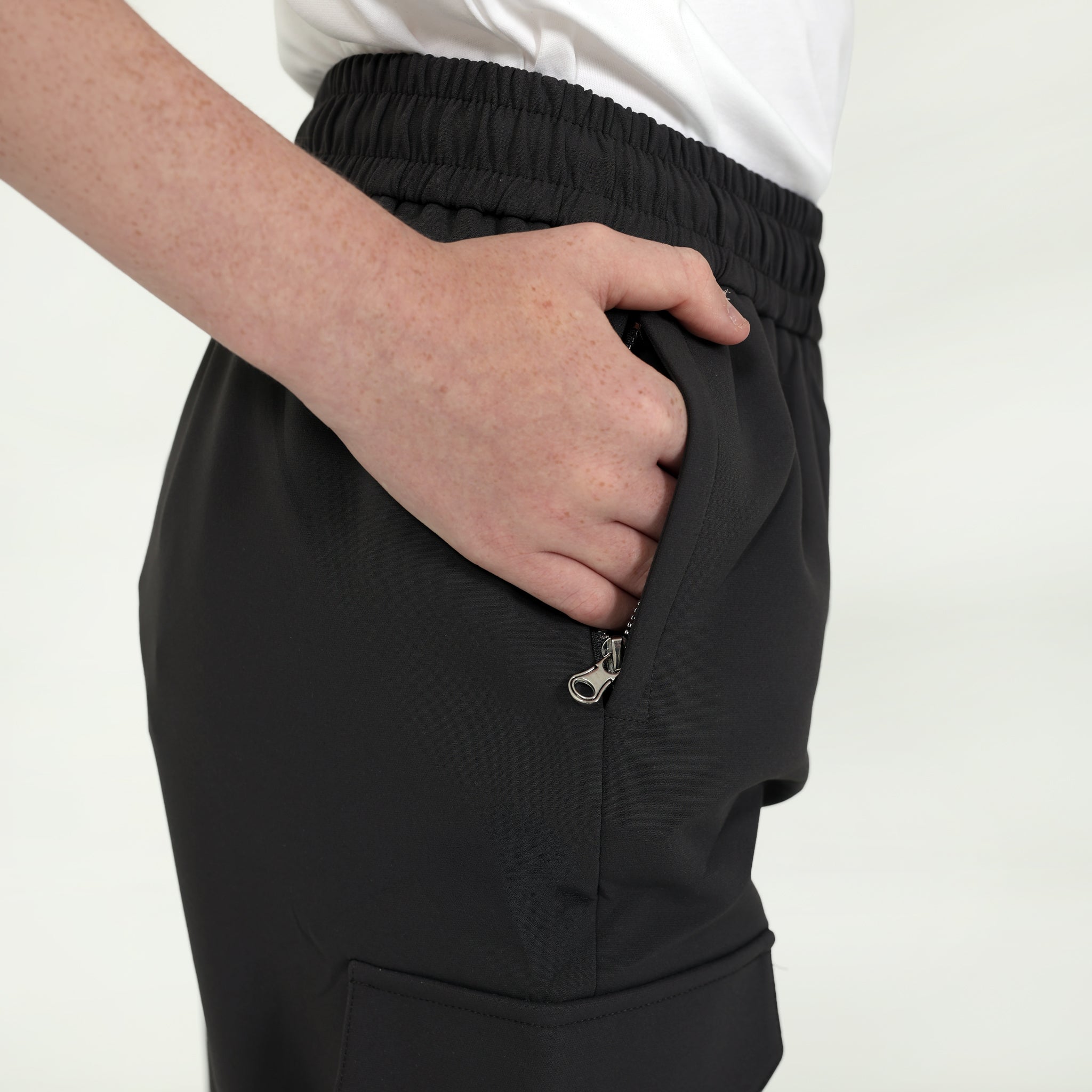 Grey Mini Signature Cargo Trousers