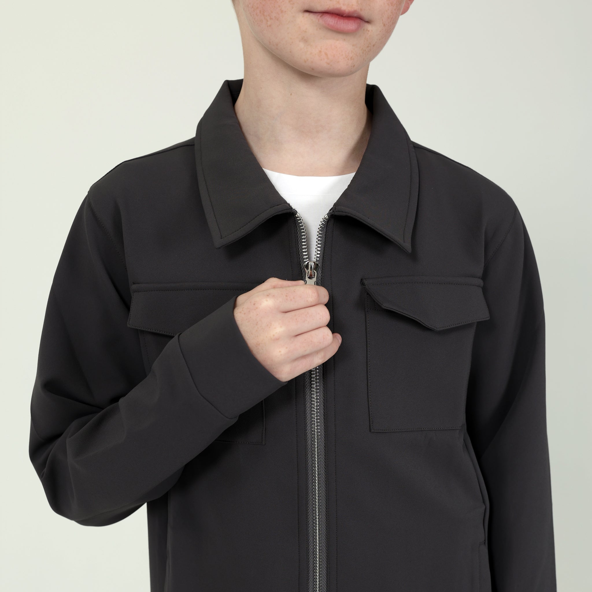 Grey Mini Signature Cargo Jacket