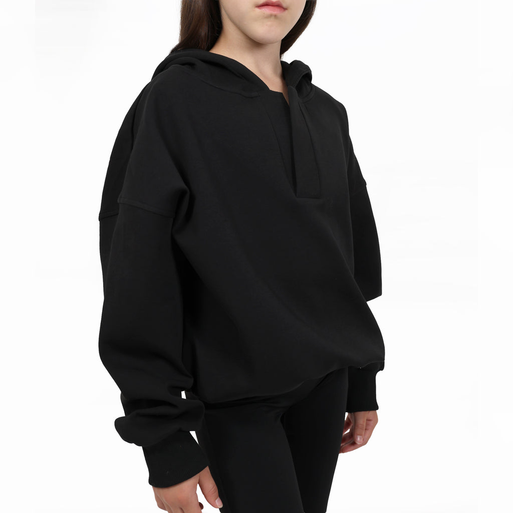 Black Mini Oversized Hoodie