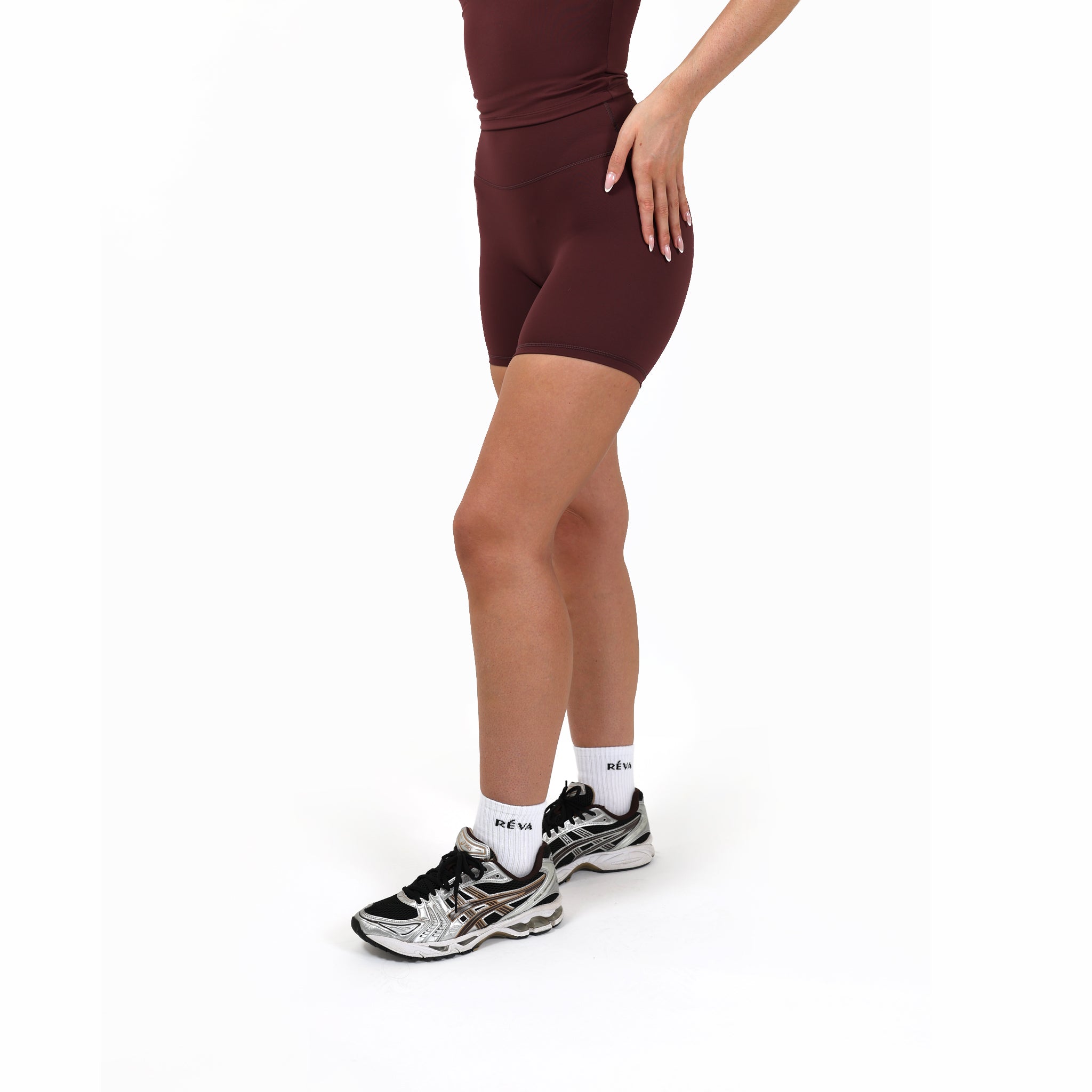 Burgundy High Waist Soft Sculpt Shorts