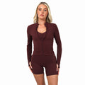 Burgundy Soft Sculpt Jacket