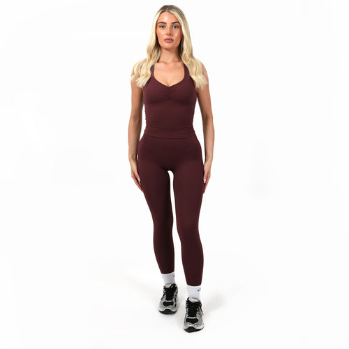 Burgundy High Waist Soft Sculpt Leggings