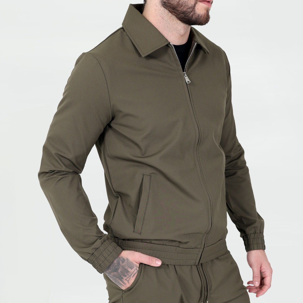 Khaki Signature Techwear Jacket