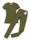 Mini Khaki Classic leggings