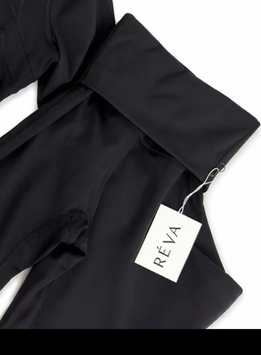 Black Sculpt Flare Trousers