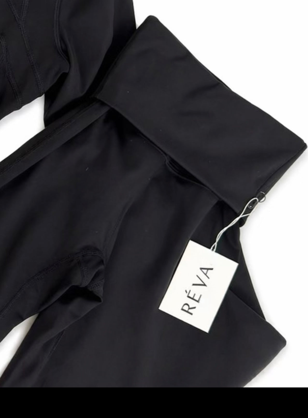 Black Mini Sculpt Flare Trousers
