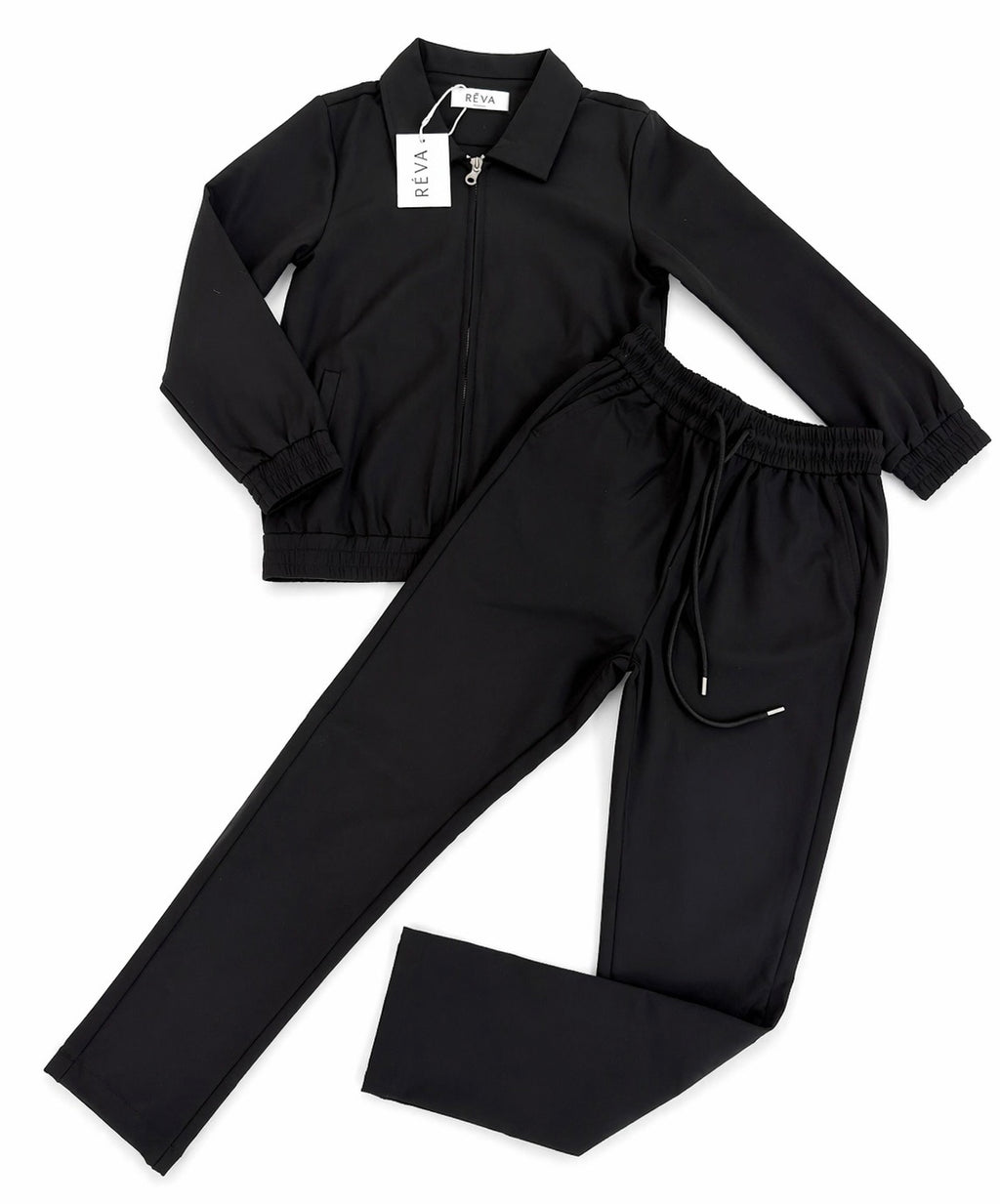 Black Mini Signature Techwear Trousers
