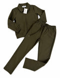 Khaki Mini Techwear Trousers