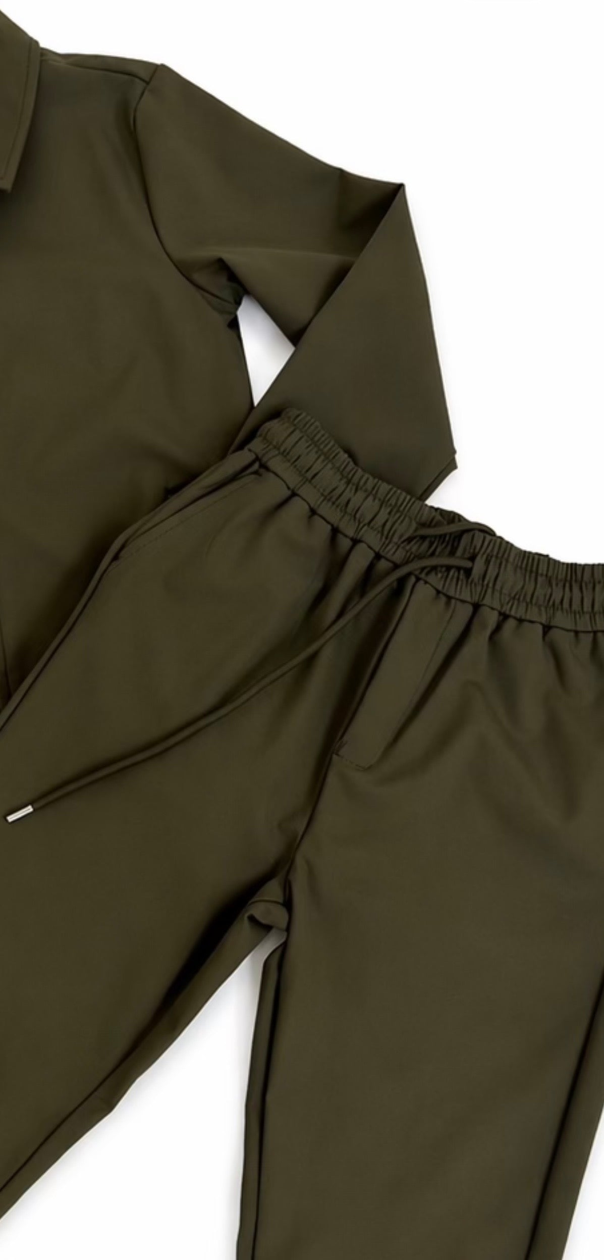 Khaki Mini Signature Techwear Jacket
