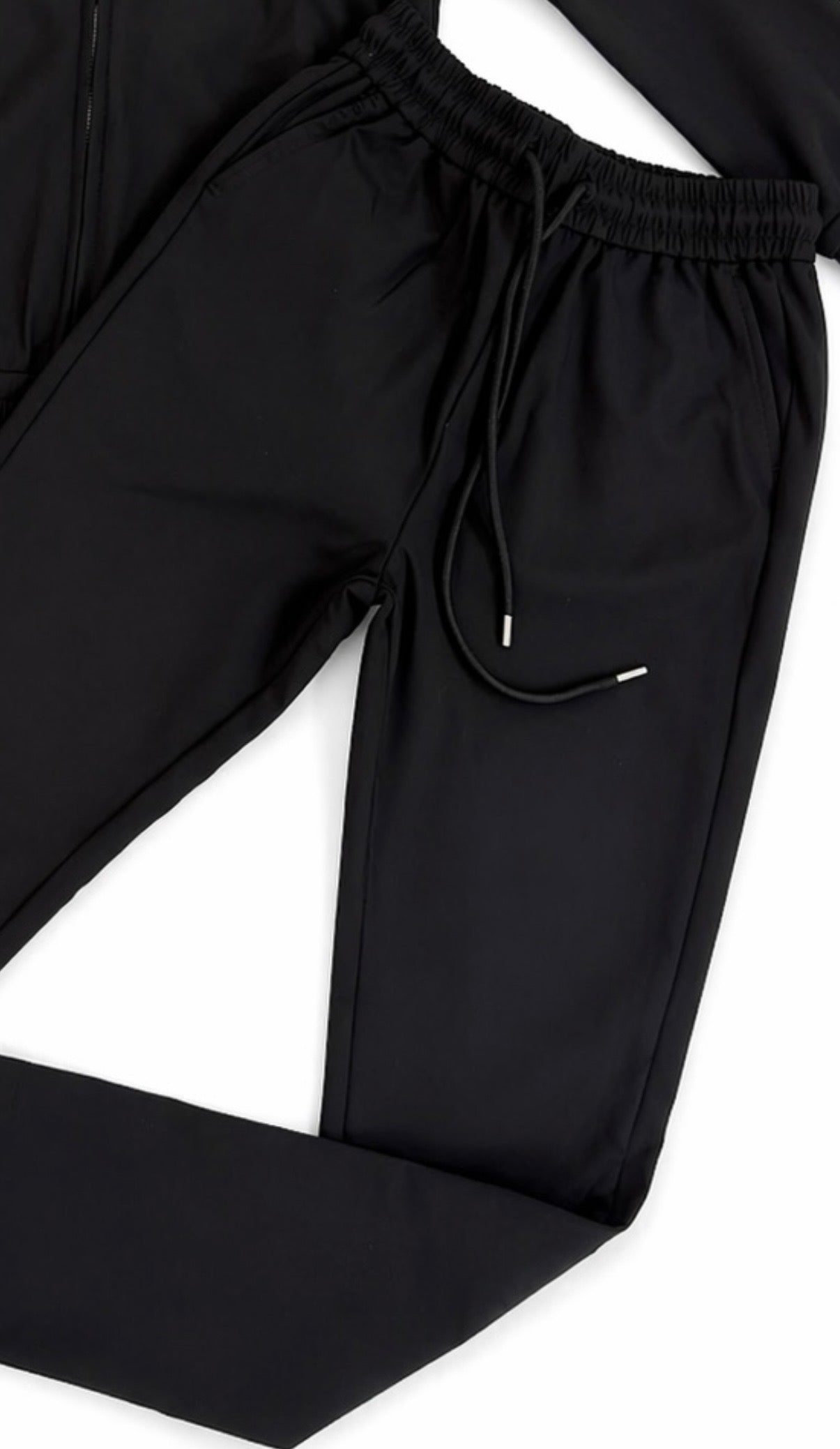Black Signature Techwear Trousers